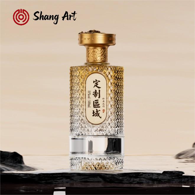 Crystal Glass Alcohol Liquor Bottle Packaging – Bartender-Approved for Premium Mixology