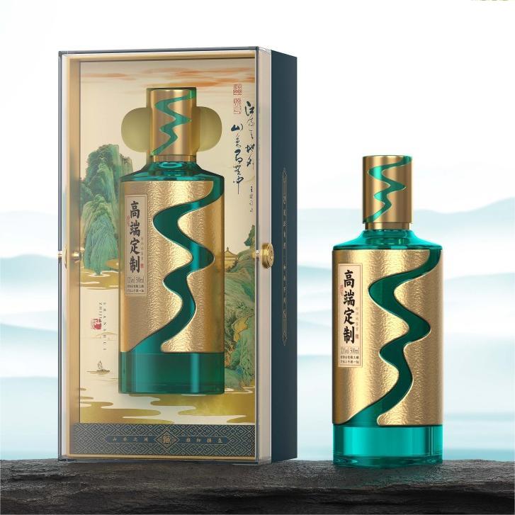 RIVER Custom Glass Alcohol Bottle Packaging – Versatile Design for Spirits & Liqueurs