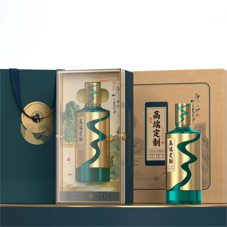 RIVER Custom Glass Alcohol Bottle Packaging – River-Inspired Luxury for Premium Spirits