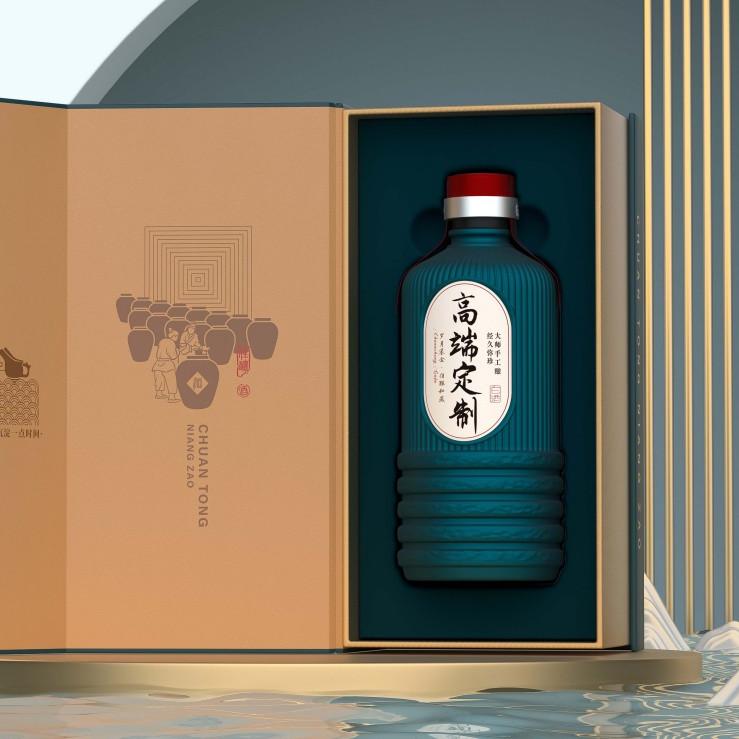 Time Porcelain Alcohol Bottle Packaging custom logo – Timeless Craftsmanship for Aged Spirits