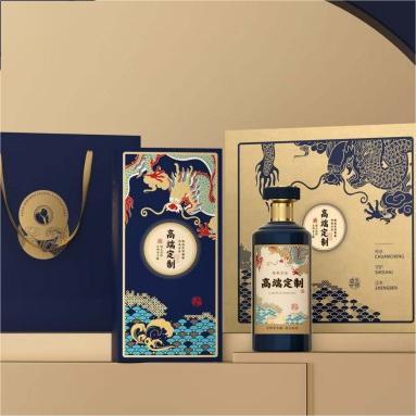 Eco-DRAGON Porcelain Alcohol Bottle custom logo – Recyclable Clay & Brand Identity