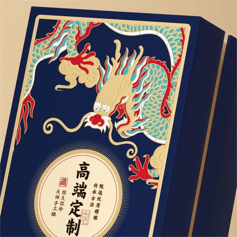 DRAGON Porcelain Alcohol Bottle custom logo – Artisanal Charm for Small-Batch Brands