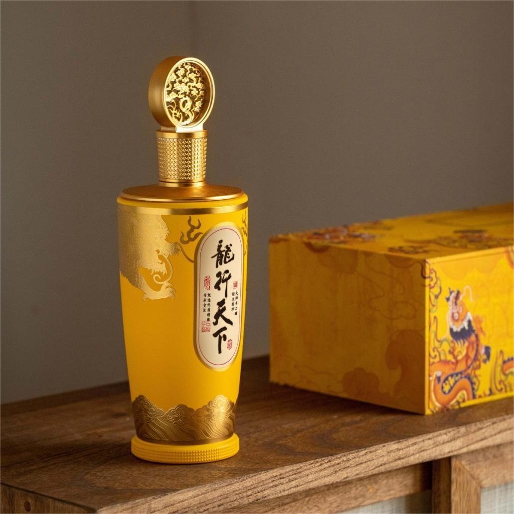 Retail-Ready DRAGON2 Glass Alcohol Liquor Bottle Packaging – Dragon Appeal for International Shelves