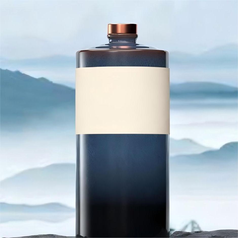 Eco-Inheriting Porcelain Alcohol Bottle Custom Logo – Recyclable Clay & Timeless Branding