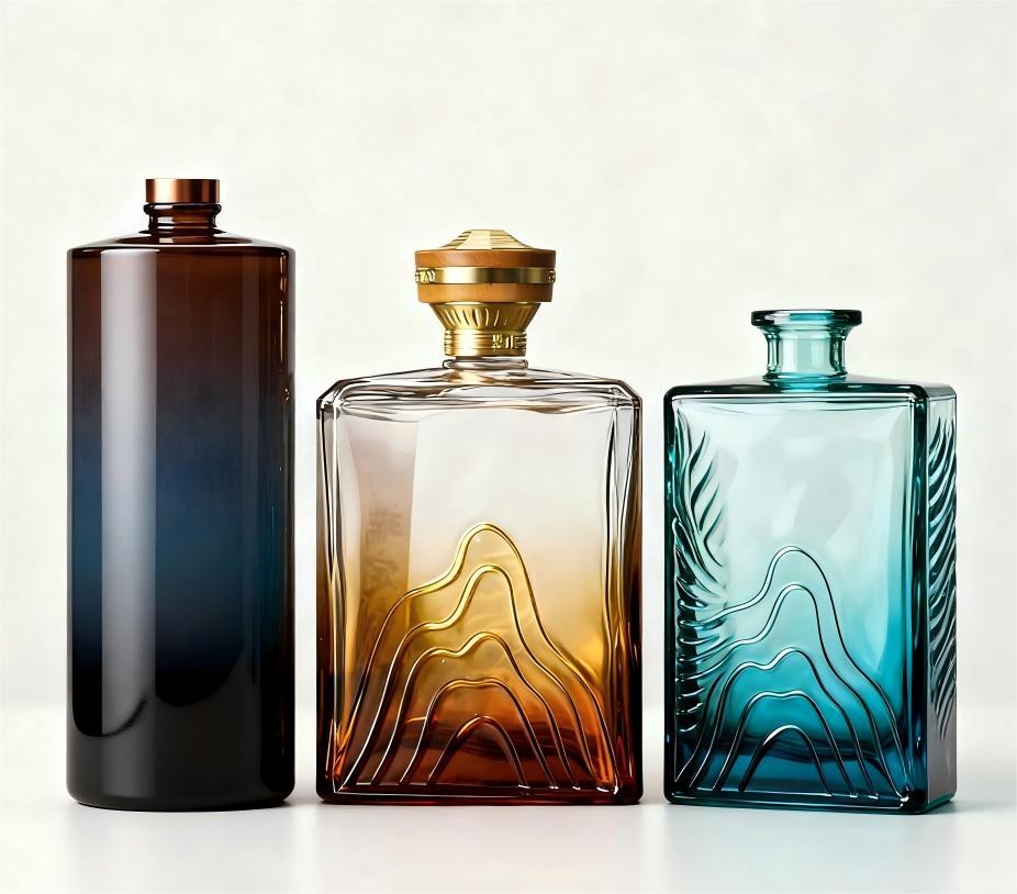 Botella de licor de vidrio versus botella de licor de cerámica